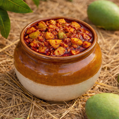 Natural MANGO AVAKAYA (Home Made-Nothing Artifiacial) PICKLE